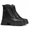 Damenstiefeletten 3353 schwarz kombiniert