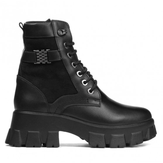 Damenstiefeletten 3353 schwarz kombiniert Damenstiefeletten 3353 schwarz kombiniert