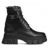 Damenstiefeletten 3353 schwarz kombiniert