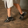 Damenstiefel 3351 schwarz kombiniert