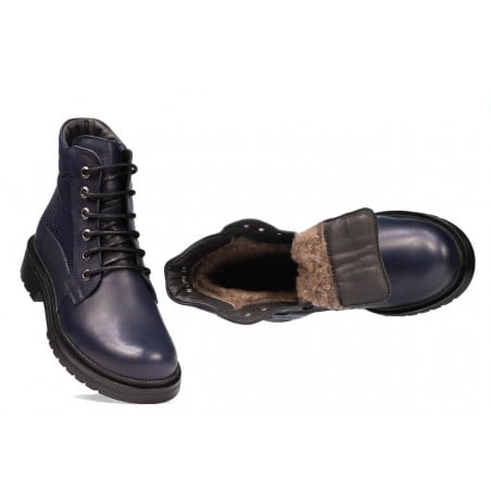 Jugendstiefel 4007 Indigo kombiniert