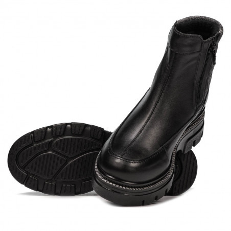 Damenstiefel 3357 schwarz kombiniert