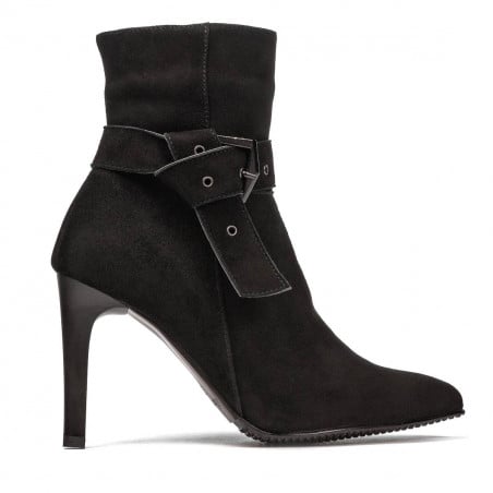 Damenstiefel 1182 schwarz Antilope