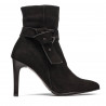 Damenstiefel 1182 schwarz Antilope