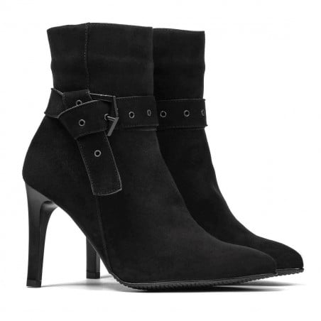 Damenstiefel 1182 schwarz Antilope