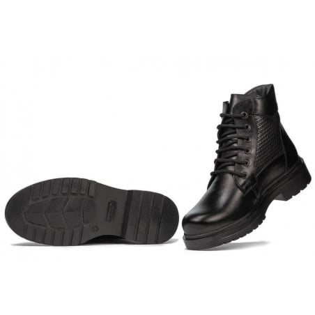 Jugendstiefel 4007 schwarz kombiniert