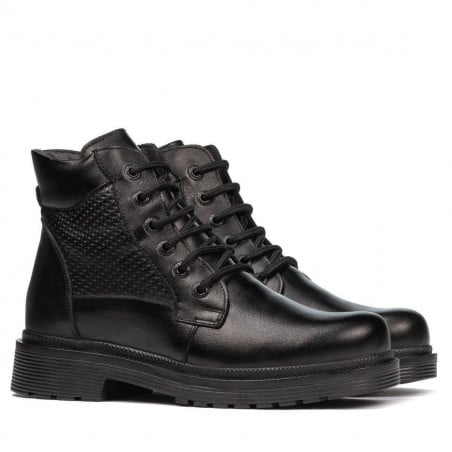 Jugendstiefel 4007 schwarz kombiniert