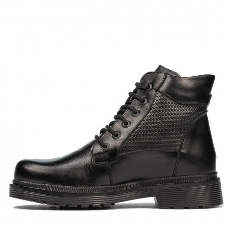 Jugendstiefel 4007 schwarz kombiniert