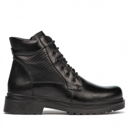 Jugendstiefel 4007 schwarz kombiniert