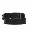 Herren-Gürtel 35b schwarz+schwarz matt