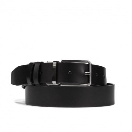 Herren-Gürtel 35b schwarz+schwarz matt