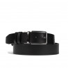 Herren-Gürtel 35b schwarz+schwarz matt