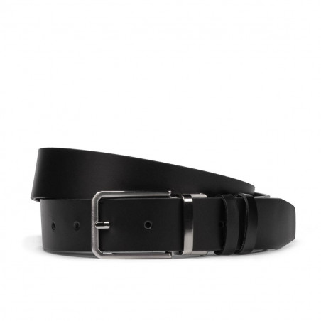 Herren-Gürtel 35b schwarz+schwarz matt
