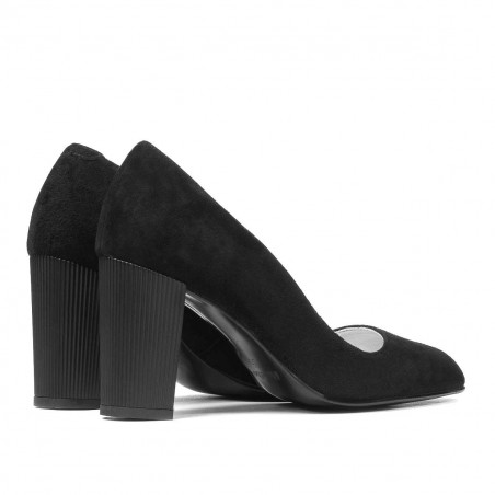Elegante Damenschuhe 1278 schwarze Antilope