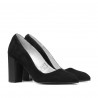Elegante Damenschuhe 1278 schwarze Antilope