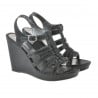 Damen-Sandalen 575 schwarz satiniert