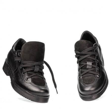 Damen Freizeitschuhe 6026 schwarz kombiniert