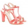Damensandalen 1239 Lack Rot Koralle
