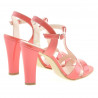 Damensandalen 1239 Lack Rot Koralle