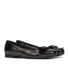 Damen-Ballerinas 6033 Schwarz kombiniert