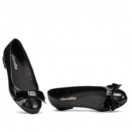 Damen-Ballerinas 6033 Schwarz kombiniert