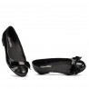Damen-Ballerinas 6033 Schwarz kombiniert