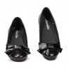 Damen-Ballerinas 6033 Schwarz kombiniert