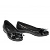Damen-Ballerinas 6033 Schwarz kombiniert