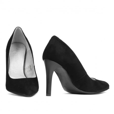 Elegante Damenschuhe 1276 Schwarz Antilope