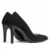 Elegante Damenschuhe 1276 Schwarz Antilope