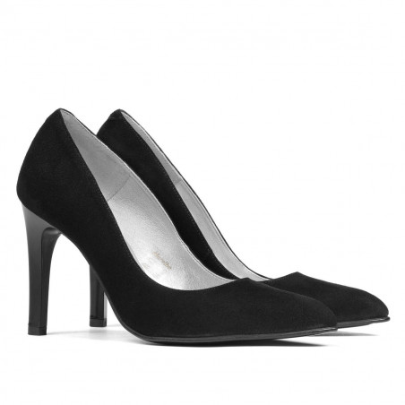 Elegante Damenschuhe 1276 Schwarz Antilope