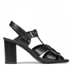 Damensandalen 1284 schwarz