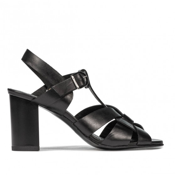 Damensandalen 1284 schwarz