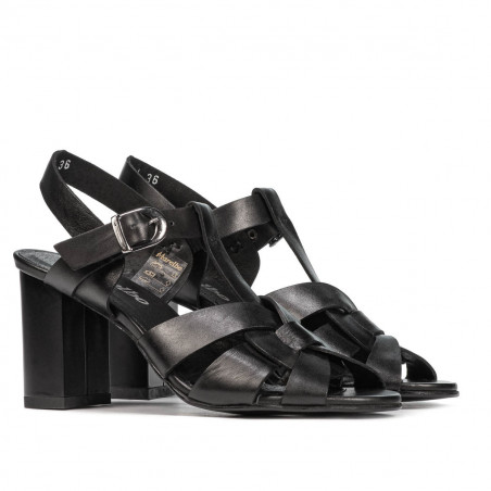 Damensandalen 1284 schwarz