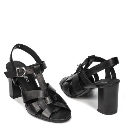 Damensandalen 1284 schwarz