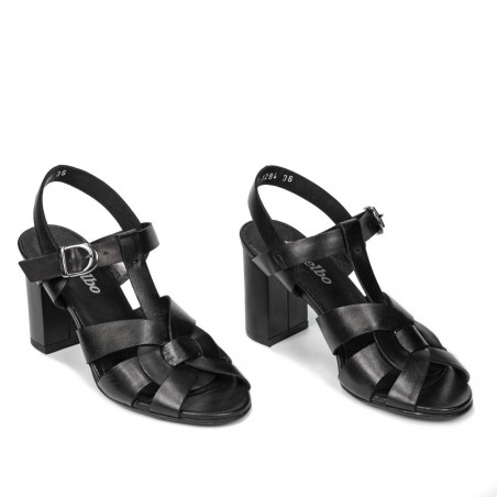 Damensandalen 1284 schwarz