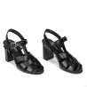 Damensandalen 1284 schwarz