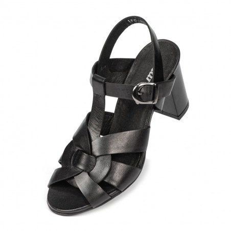 Damensandalen 1284 schwarz