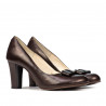 Damen elegante Schuhe 1245 Kaffee