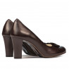 Damen elegante Schuhe 1245 Kaffee