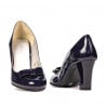 Elegante Damenschuhe 1245 Lack Indigo