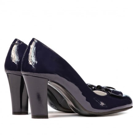 Elegante Damenschuhe 1245 Lack Indigo