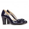 Elegante Damenschuhe 1245 Lack Indigo