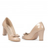 Elegante Damenschuhe 1245 Lack Elfenbein