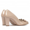 Elegante Damenschuhe 1245 Lack Elfenbein