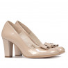 Elegante Damenschuhe 1245 Lack Elfenbein