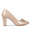 Elegante Damenschuhe 1245 Lack Elfenbein
