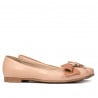 Damen Ballerinas 6033 Nude Kombiniert