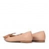 Damen Ballerinas 6033 Nude Kombiniert