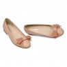 Damen Ballerinas 6033 Nude Kombiniert